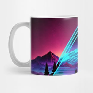 Vaporwave Aesthetic Triangle Mug